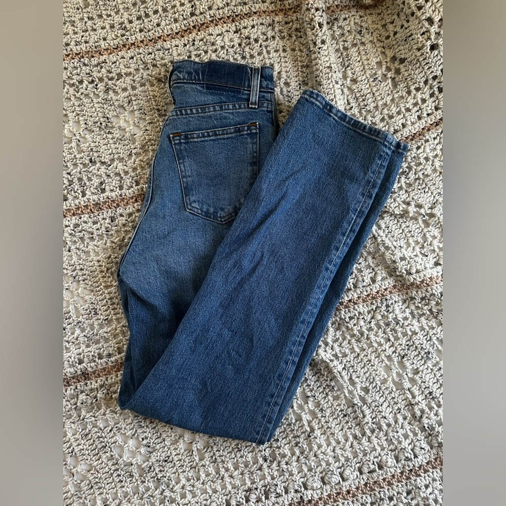 Abercrombie 90s Straight Ulta High Rise Jean 25/0 Long